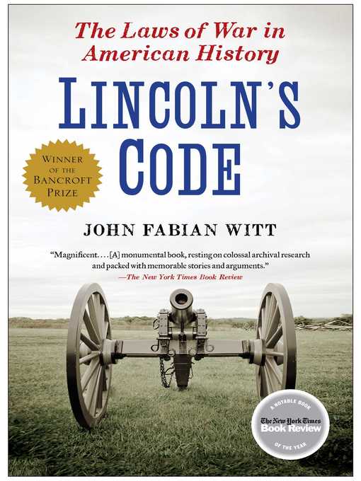 Title details for Lincoln's Code by John Fabian Witt - Wait list